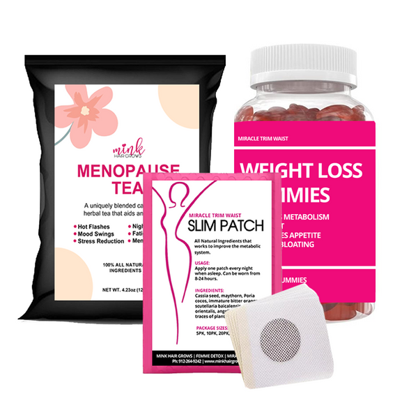 Menopause Tea & Weight Loss Gummies w/FREE 10pk Metabolism Slim Patch