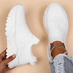 The Riley's Ortho Slip-On Breathable Knit Sneakers